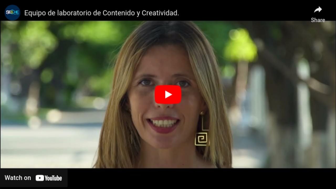 Equipo de laboratorio de Contenido y Creatividad.